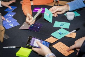 The GenAI Cards in use in a workshop